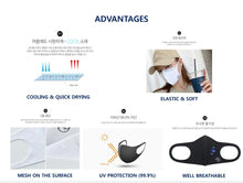 Load image into Gallery viewer, Around 101 Aerosilver Antibacterial 3D Cooling Mask | Made in Korea | Adult and Kid size available
