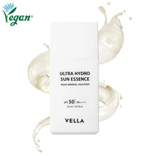 Load image into Gallery viewer, VELLA Ultra Hydro Sun Essence SPF50+ PA++++ (30ml)
